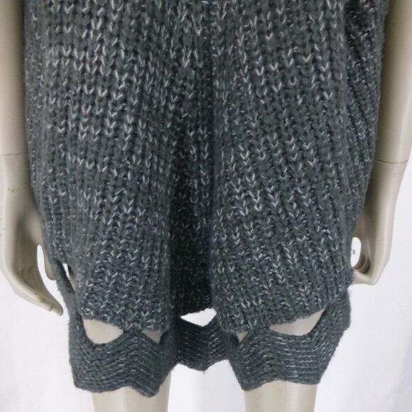 Adore Wool-Blend Black Sleeveless Crocket/Knitted Style Cardigan - Picture 10 of 11